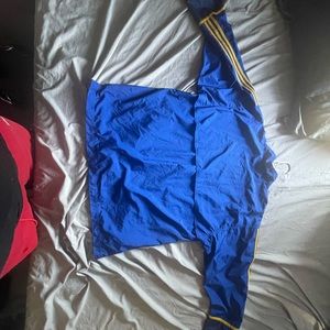Vintage Adidas 3-Stripes Full Zip Windbreaker Jacket Size Large  blue /Yellow x